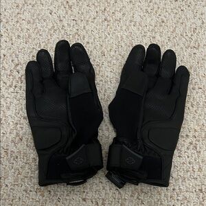 Black Motorcycle Gloves